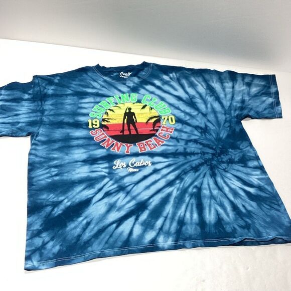 Surfing Club T-Shirt Los Cabos Sunny Beach Surf Life Brand Tee XXL - Picture 1 of 7